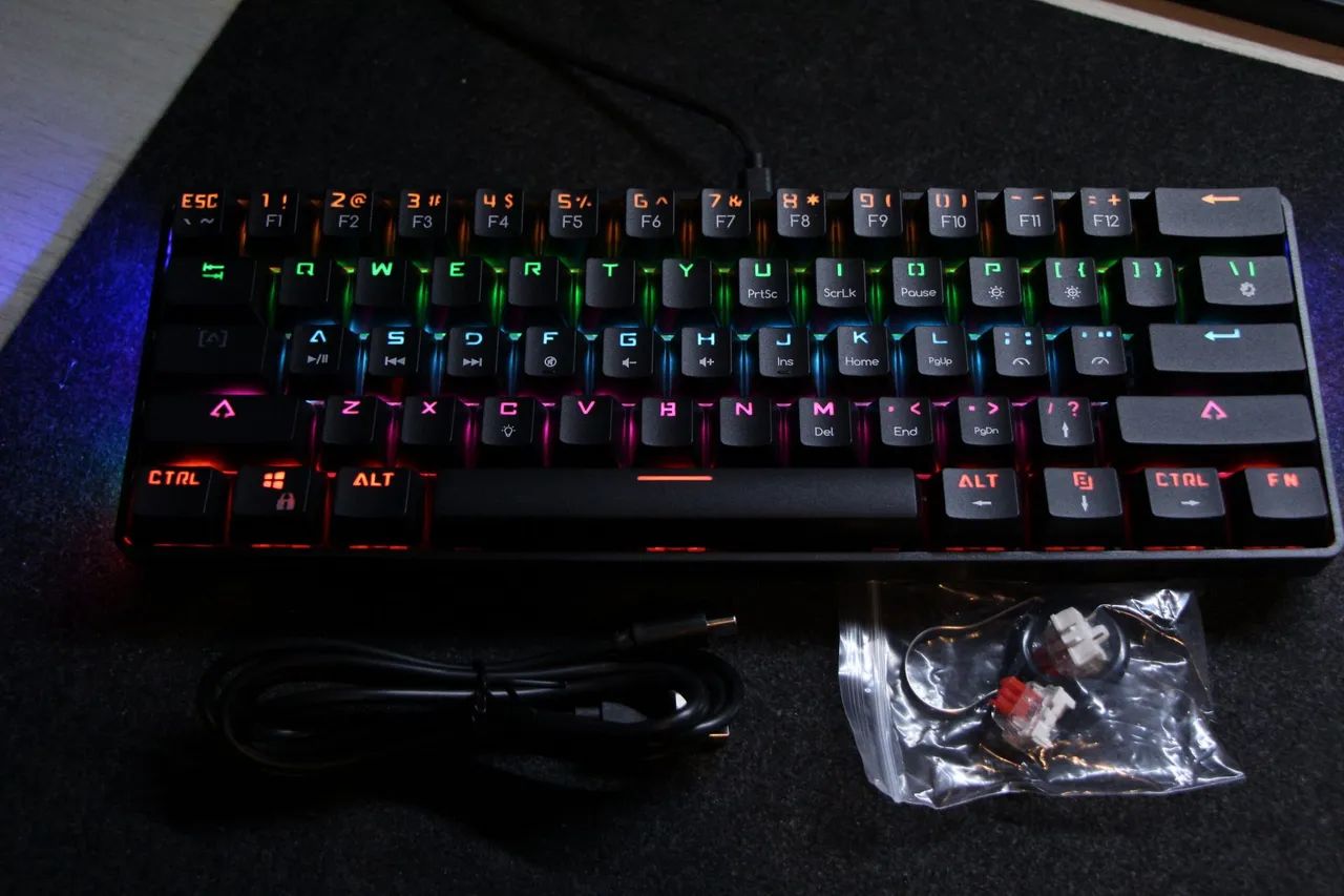 Teclado Mecânico Gamer 60% Mucai mk61 (Novo) - Foto 2