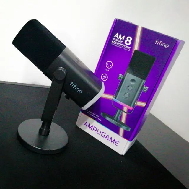 Microfone Gamer Fifine AM8 RGB - Foto 5