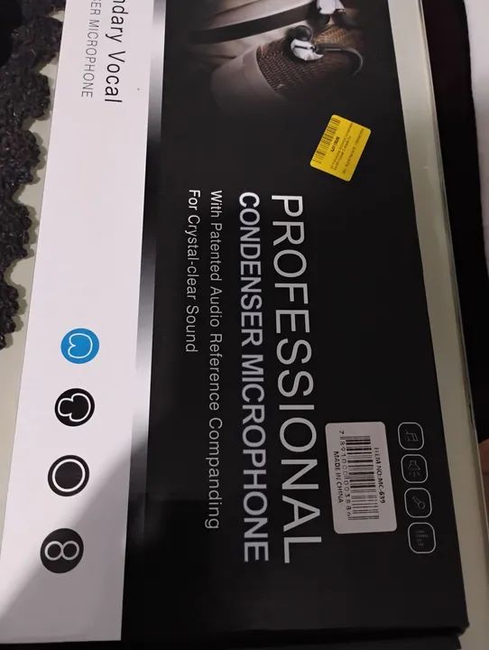 Microfone Condensador Profissional para Gravação