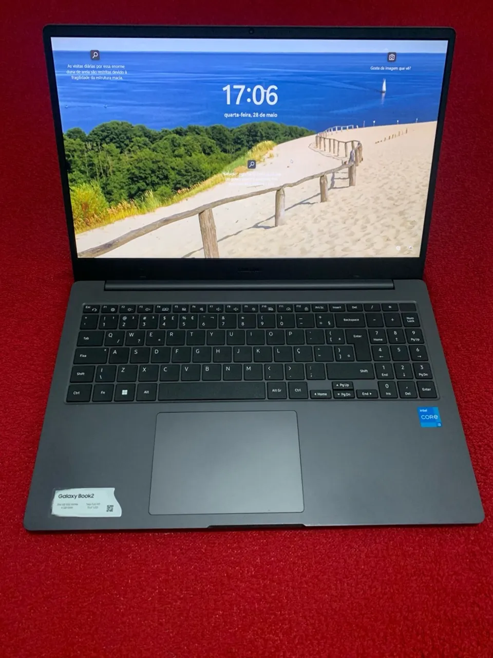 NOTEBOOK SAMSUNG BOOK 2 I3 12° SEMI NOVO,04GB RAM,SSD NVME 256GB ( LEIA A DESCRIÇÃO )