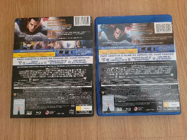 Combo 02 Blu-Ray 3D Batman vs Superman + O Homem de Aço. - Foto 3