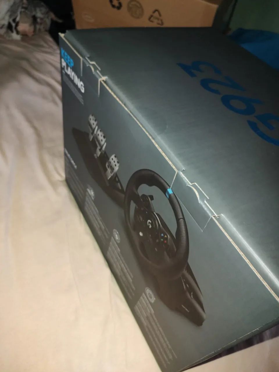 Volante Logitech g923 Xbox Lacrado  - Foto 4