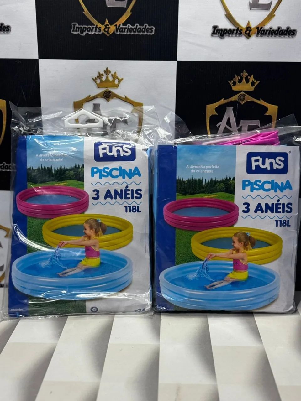 Piscina Infantil 3 Anéis 118L - Foto 4