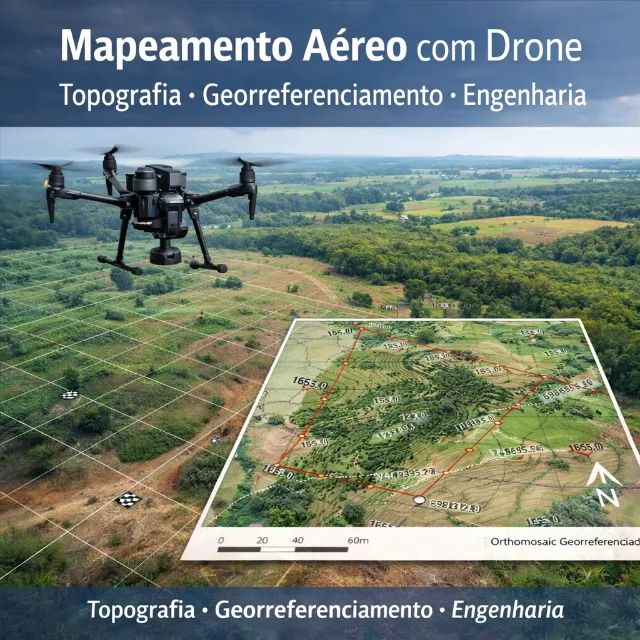 Mapeamento Aéreo com Drone | Topografia e Georreferenciamento