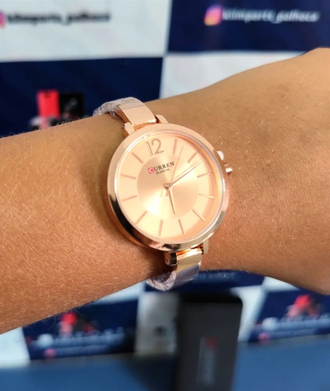 Relógio Feminino Curren 9012 Dourado - Original, A Pronta Entrega!! - Foto 3