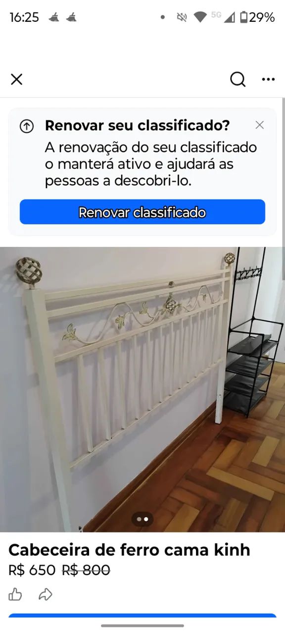 Cabeceira de ferro
