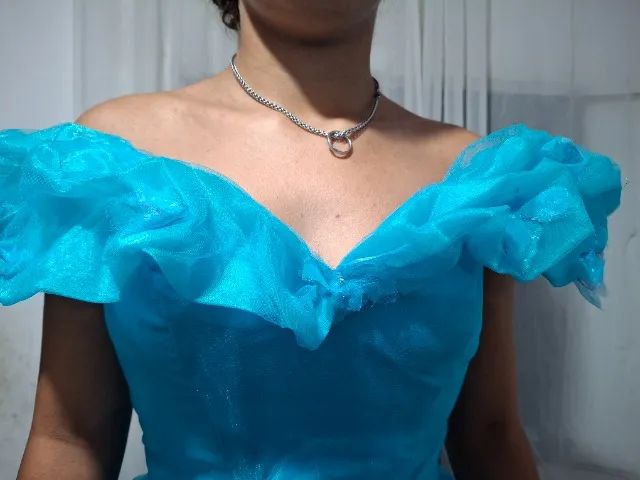 VESTIDO CINDERELA REALISTA COM 9 SAIAS - Foto 4