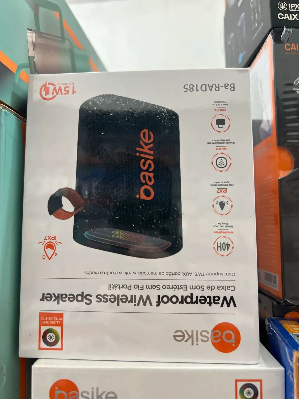 Caixa de Som Estéreo Sem fio portátil Basike  - Foto 2
