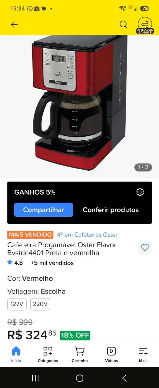 Cafeteira  oster  - Foto 3