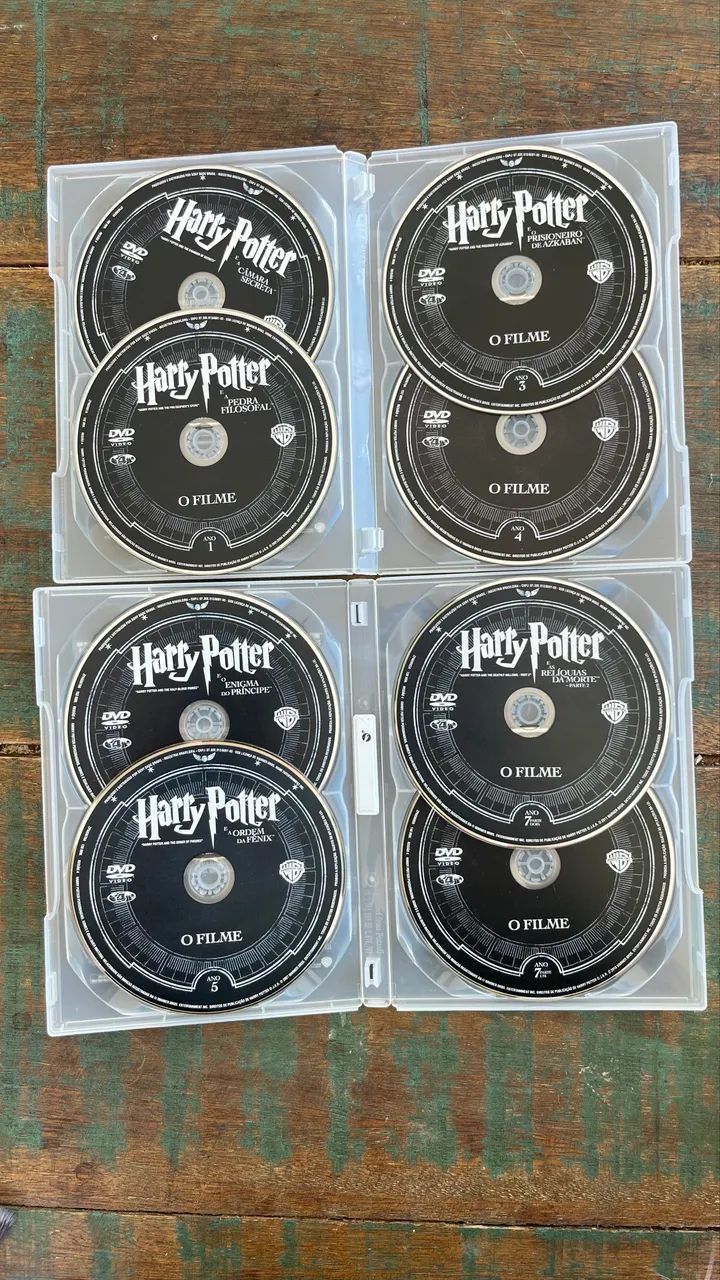 Harry Potter A Coleção Completa 8 Filmes em DVD - Foto 3