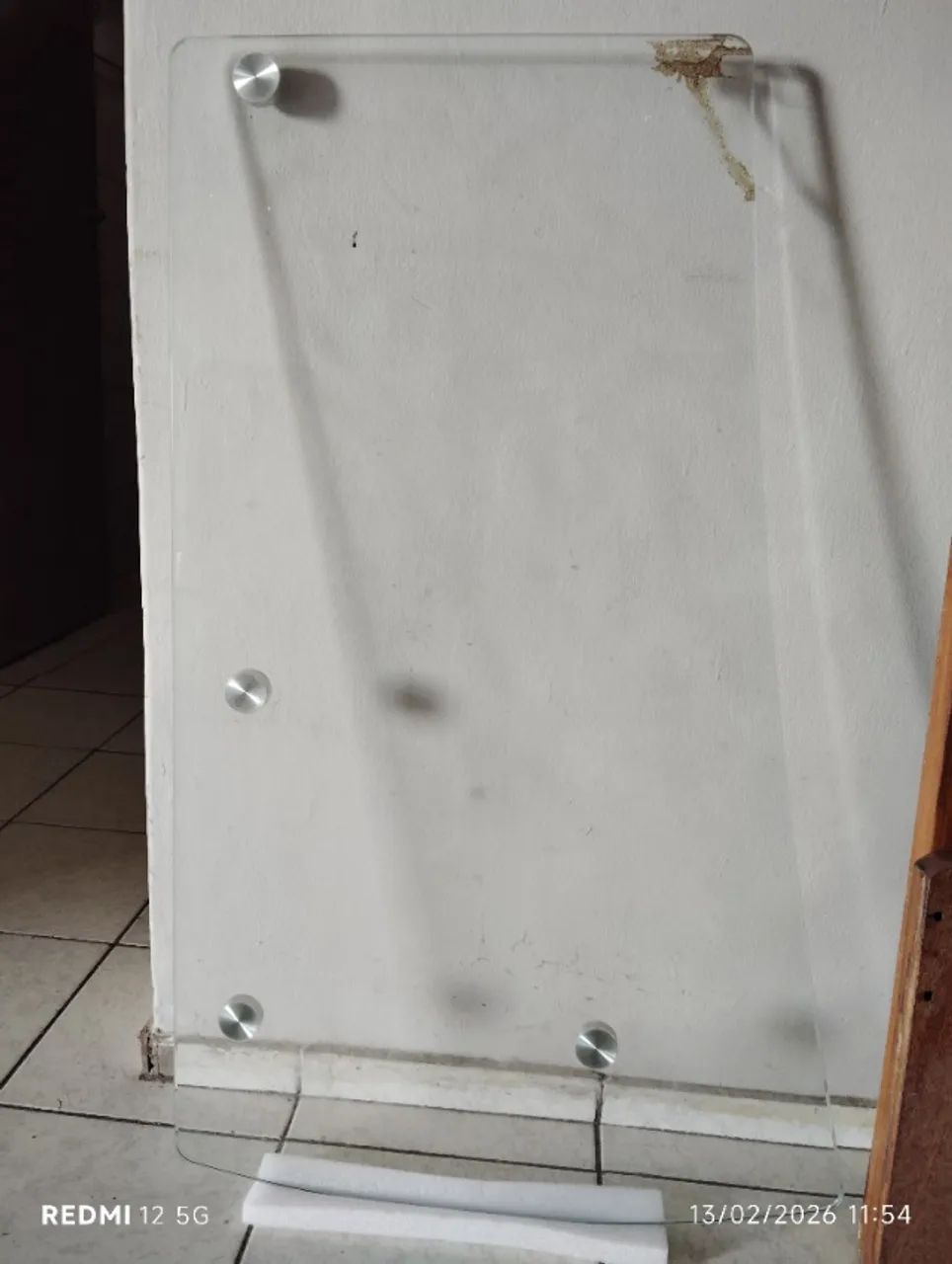 Mesa de vidro (tampo)