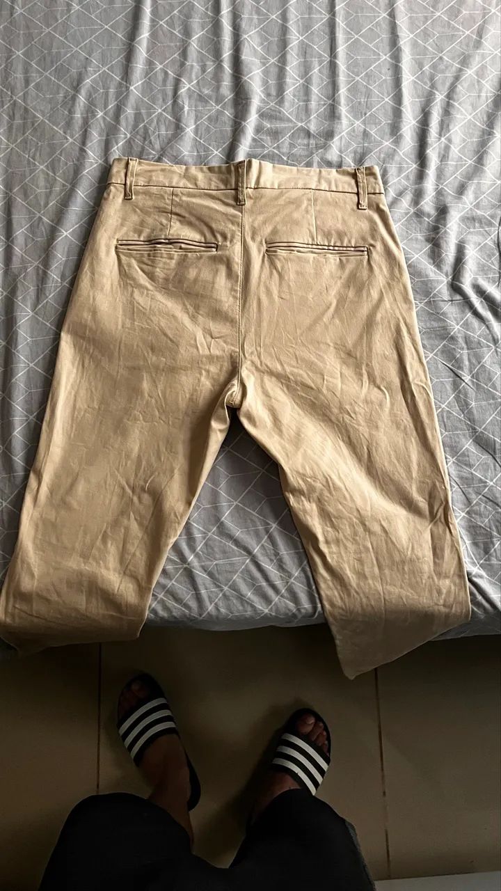 Calça creme alfaiataria  - Foto 3
