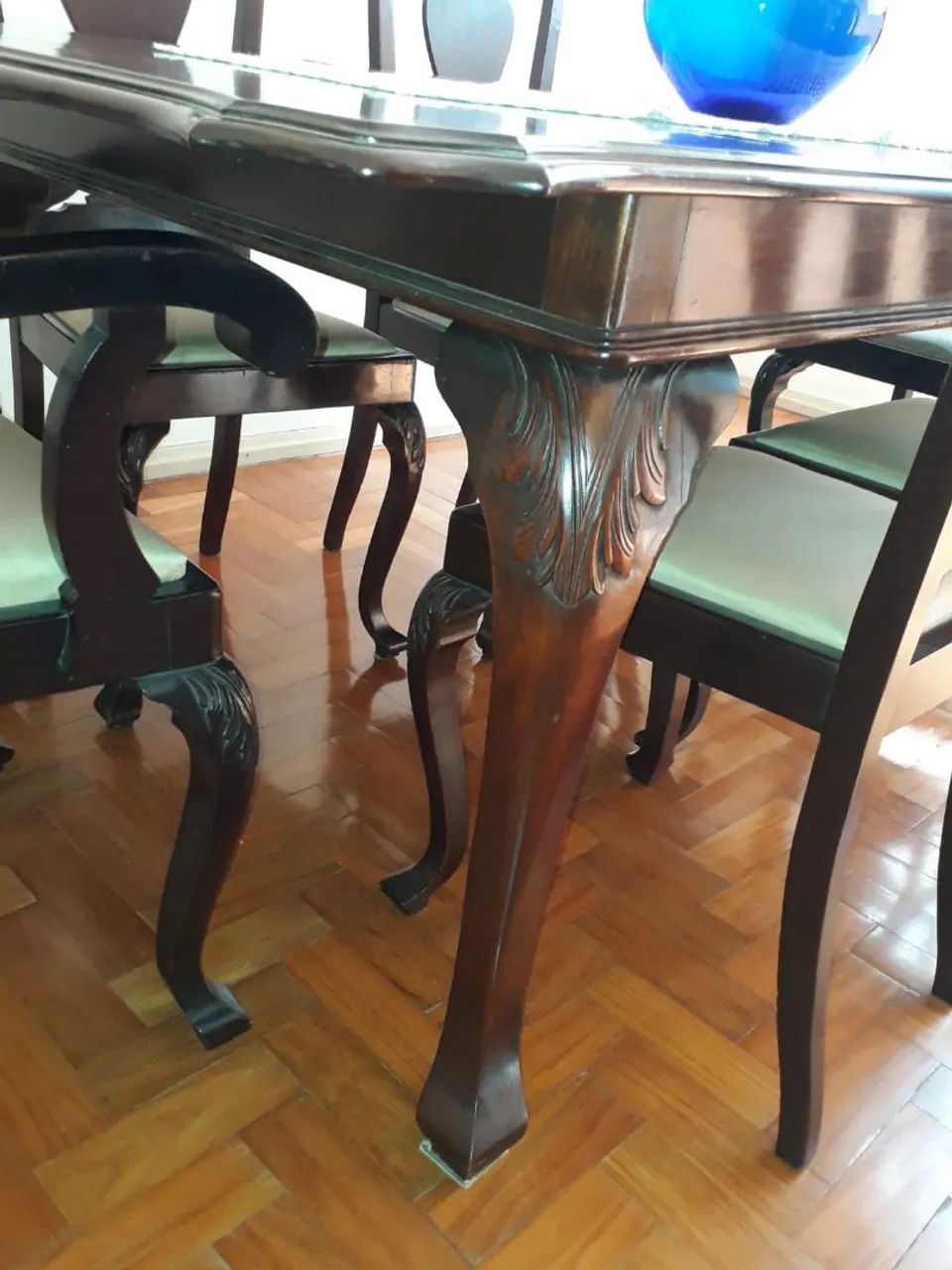 Mesa expansível 8 cadeiras Madeira Nobre - Foto 2