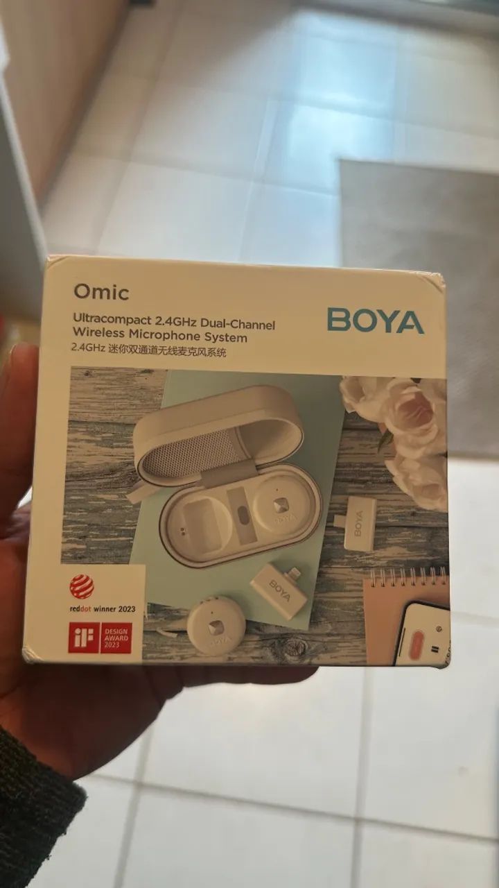 Microfone Sem Fio Lapela BOYA Omic