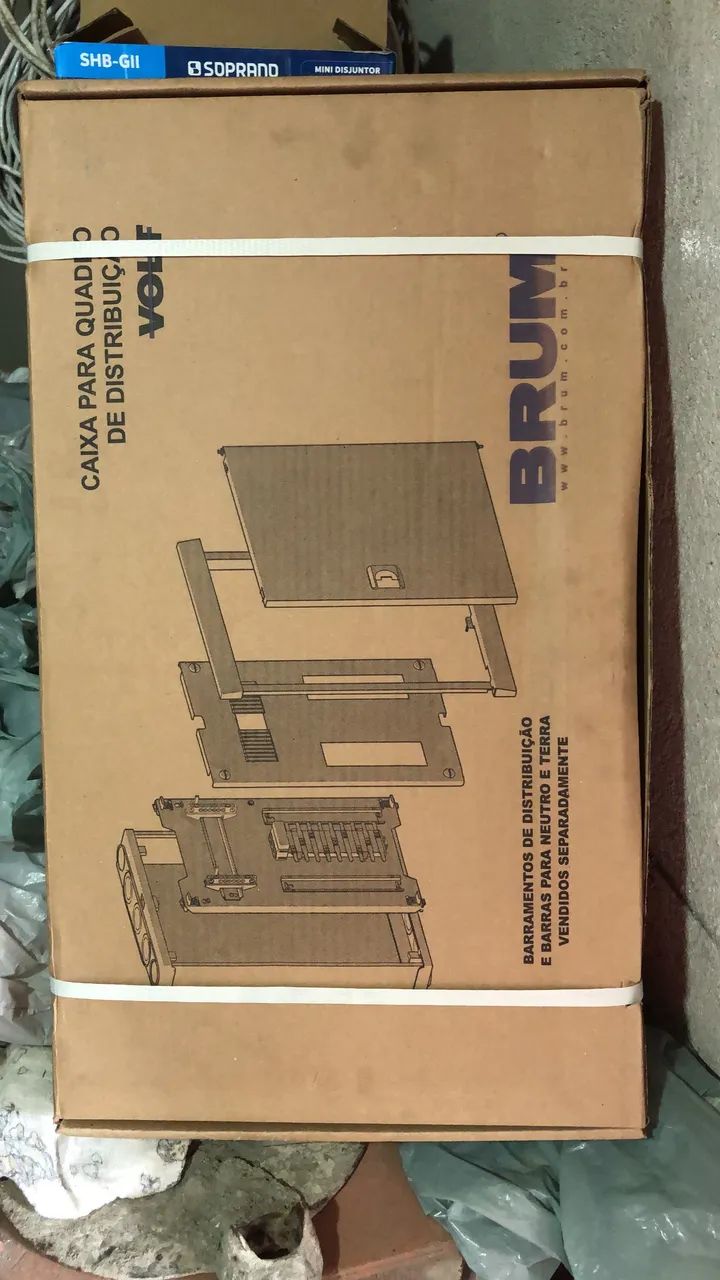 Quadro elétrico de sobrepor 