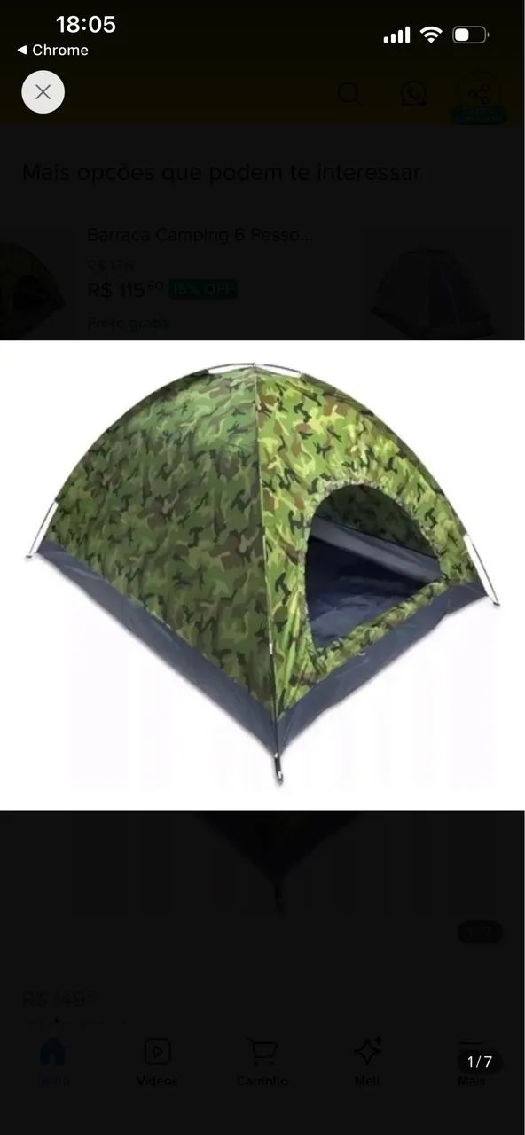 Barraca Camping 6 pessoas - Foto 4