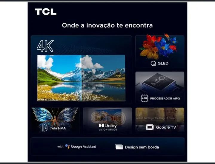 Smart tv TCL 50 polegadas qLed  - Foto 3