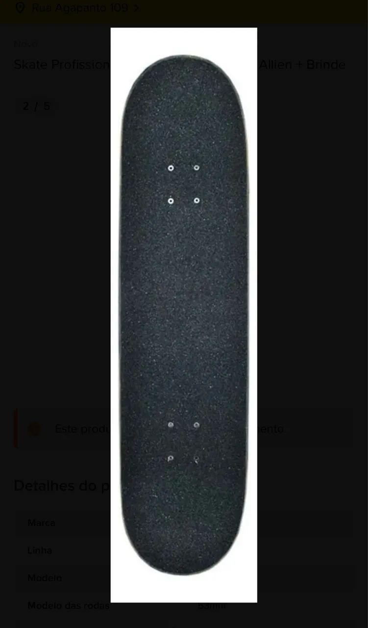 Skate profissional - novo no plástico - Foto 2