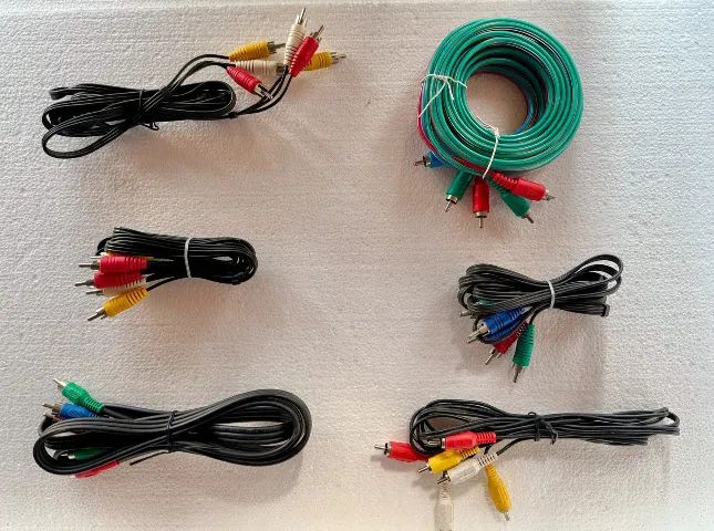 6 cabos vídeo componente rca  - Foto 2