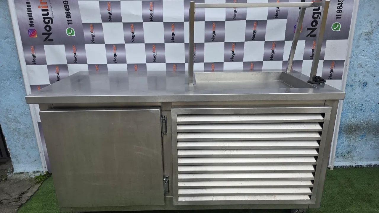Balcao refrigerado inox codimentadora 