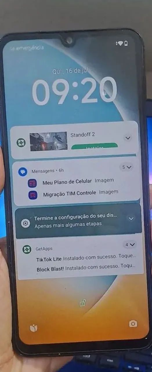 Troco celular poco c71 azul  - Foto 4