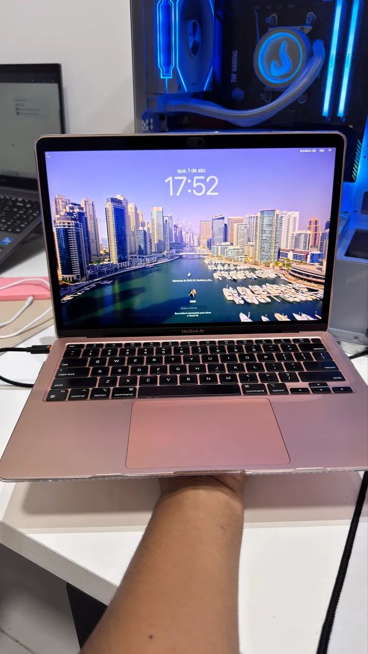 Macbook AIR Apple M1 256GB SSD Ouro Rose Ram 8GB - Notebooks