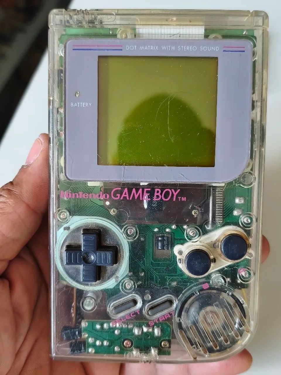 Game boy clássico translúcido Nintendo raro 