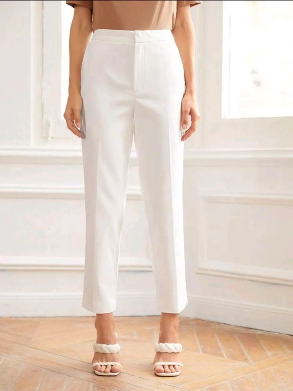 Calça branca alfaiataria 