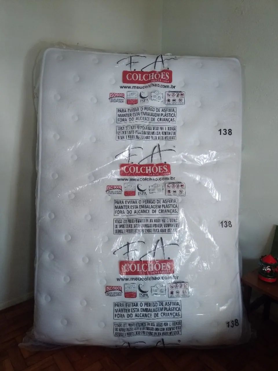 Colchão viúva molas com pillow meio casal Novo - Foto 4