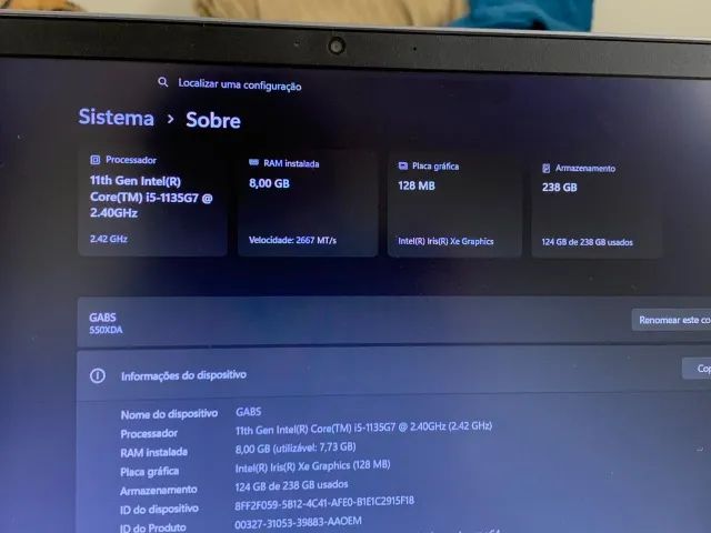 Notebook Samsung book