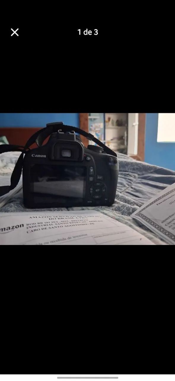 CANON NOVA COM NOTA FISCAL CANON EOS REBEL T7 - Foto 2