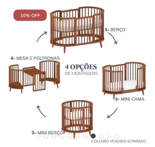 Berço Sonho 4 em 1 - Foto 5