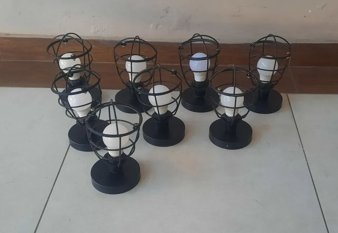 Luminárias estilo industrial lote com 8 - Foto 4
