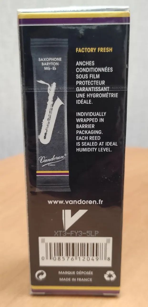 Palheta Vandoren Sax Barítono Mib - Eb (caixa com 5 unid) - Foto 3