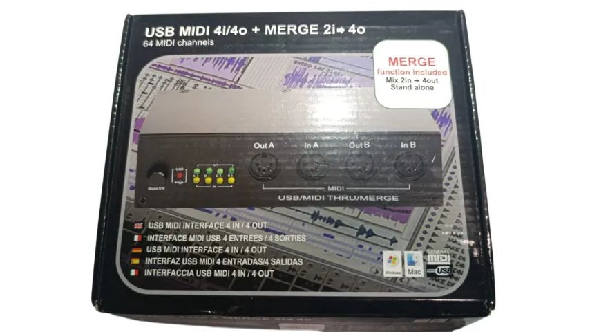 MIDI MERGE USB 4 X 4 - Foto 2