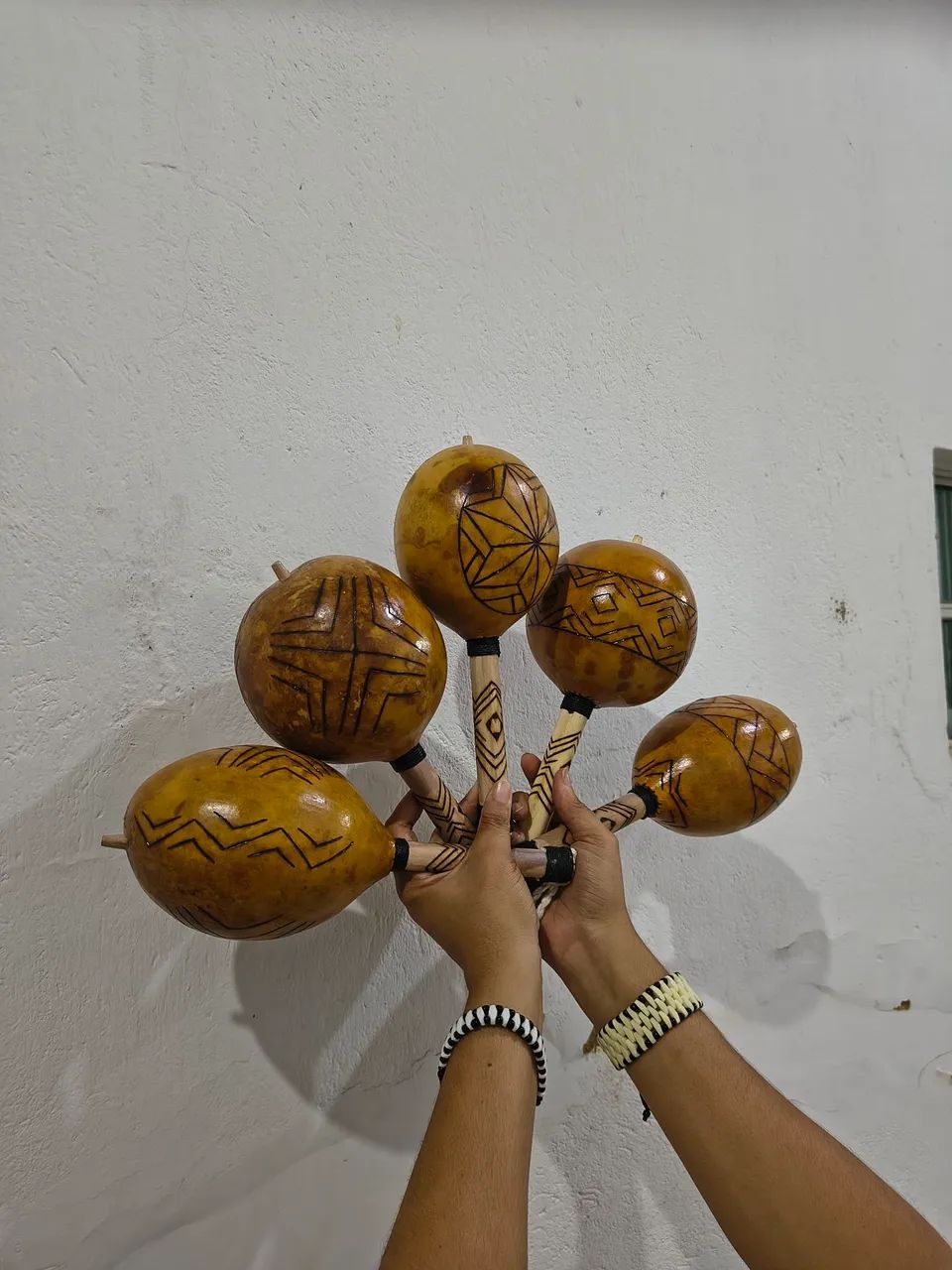 Maraca Cabaça Chocalho Indígena Kariri Xocó - Foto 3