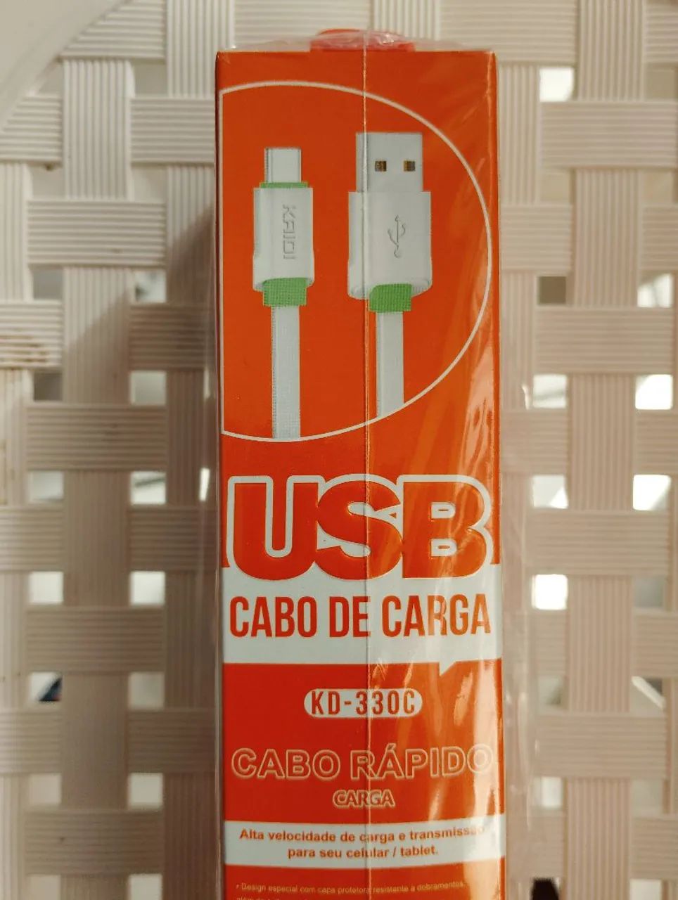 Cabo carregador USB tipo c com 3 m de comprimento KAIDI KD-330C - Foto 2