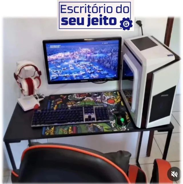 Mesa para Notebook NOVA Multiuso de escritório Estilo Industrial Computador Escrivaninha