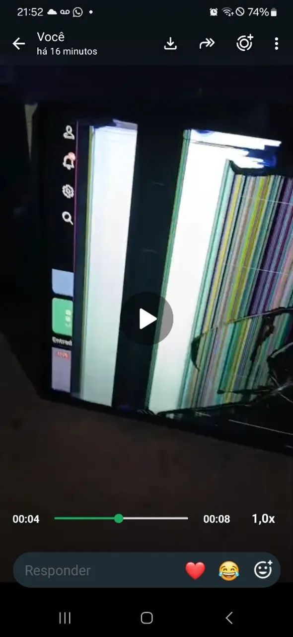 Tv trincada