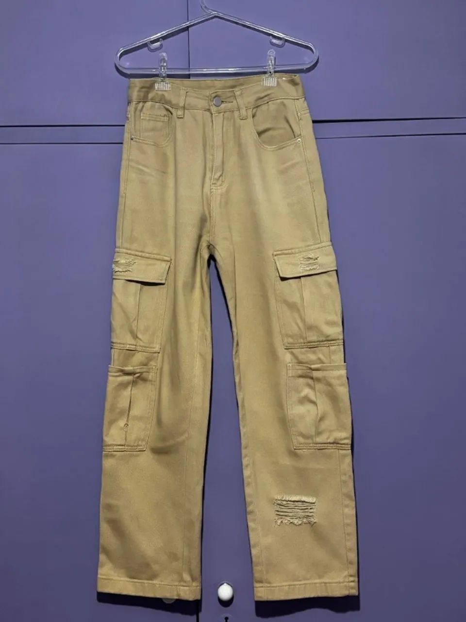 Calça Cargo Caqui - Shein