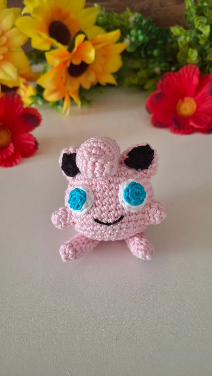 jigglypuff Amigurumi chaveiro - Pokémon - Foto 4