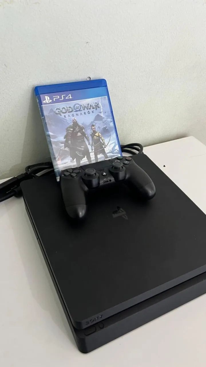 PLAYSTATION 4 - SLIM - 500gb - CONTROLE + GODOFWAR RAGNAROK - Foto 3