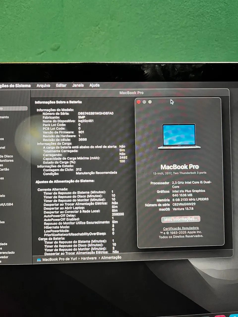 MACBOOK PRO 2017 EM EXCELENTE ESTADO  - Foto 5