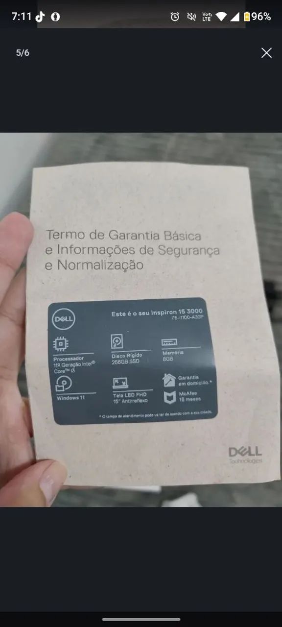 Notebook Dell Inspiron 15 Seminovo - Foto 5