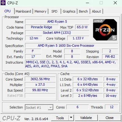 Ryzen 5 1600AF  - Foto 2