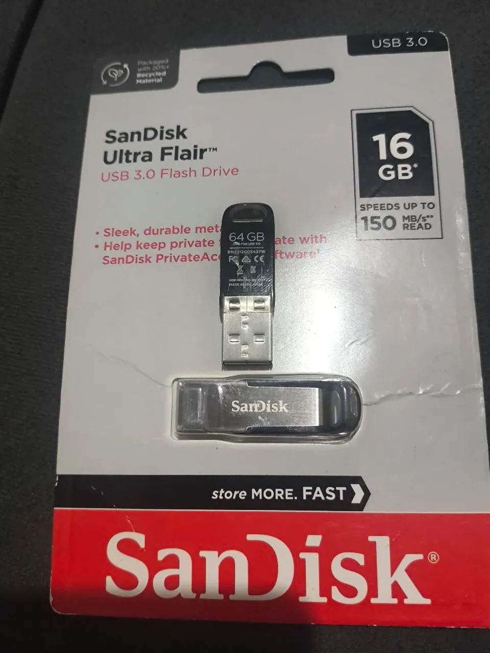   2 SanDisk Ultra Flair USB 3.0 Flash Drive.  - Foto 2
