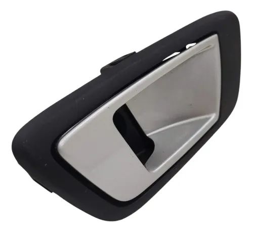 Maçaneta Interna Prata Traseira Direita Ecosport New Fiesta Preto - Foto 2