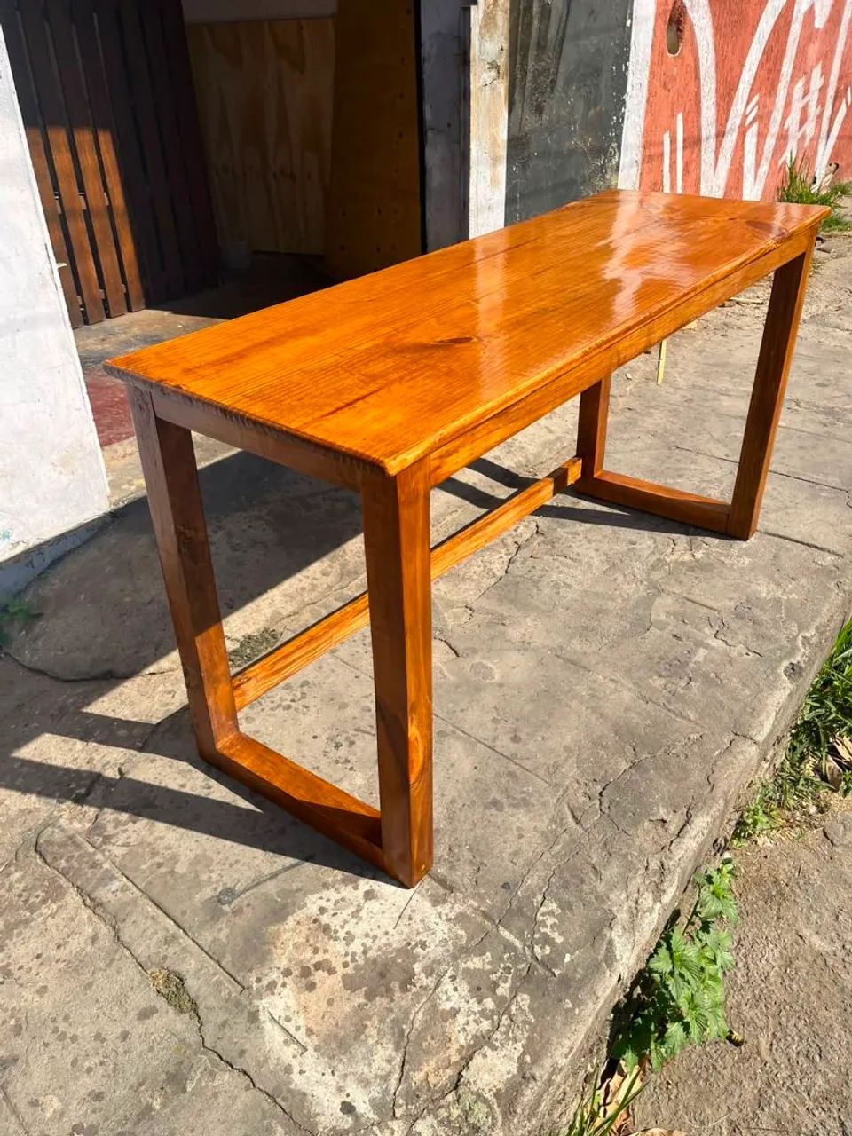 Mesa multiuso de madeira  - Foto 2