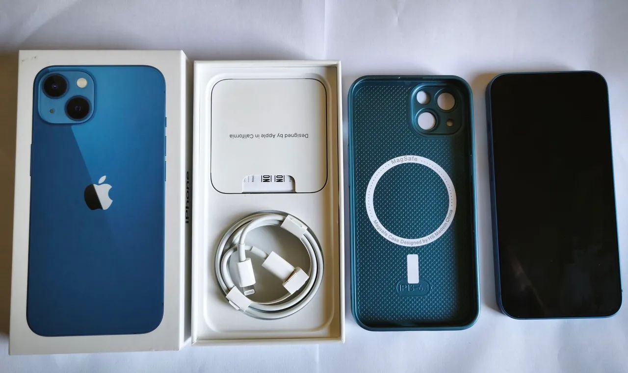 IPHONE 13 256GB AZUL - ESTADO DE ZERO - Celulares e Smartphones