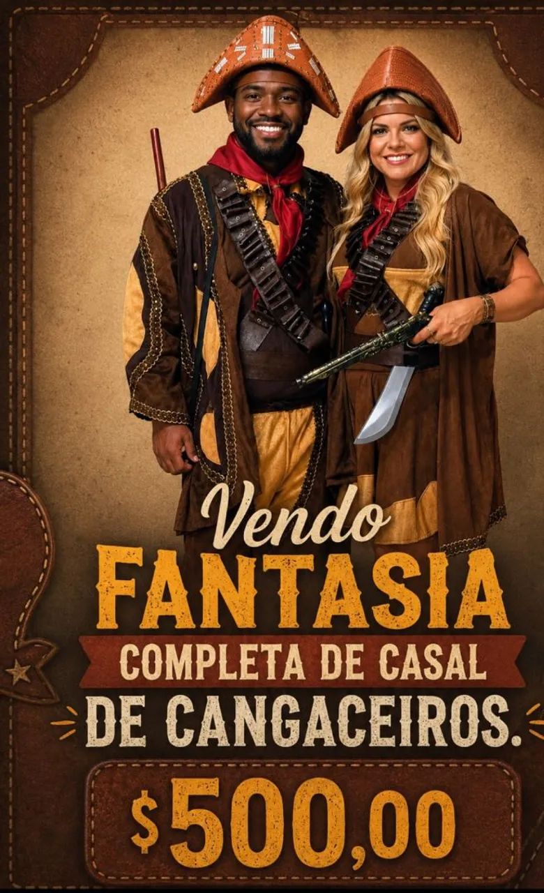 Vendo fantasia de cangaceiros completa 